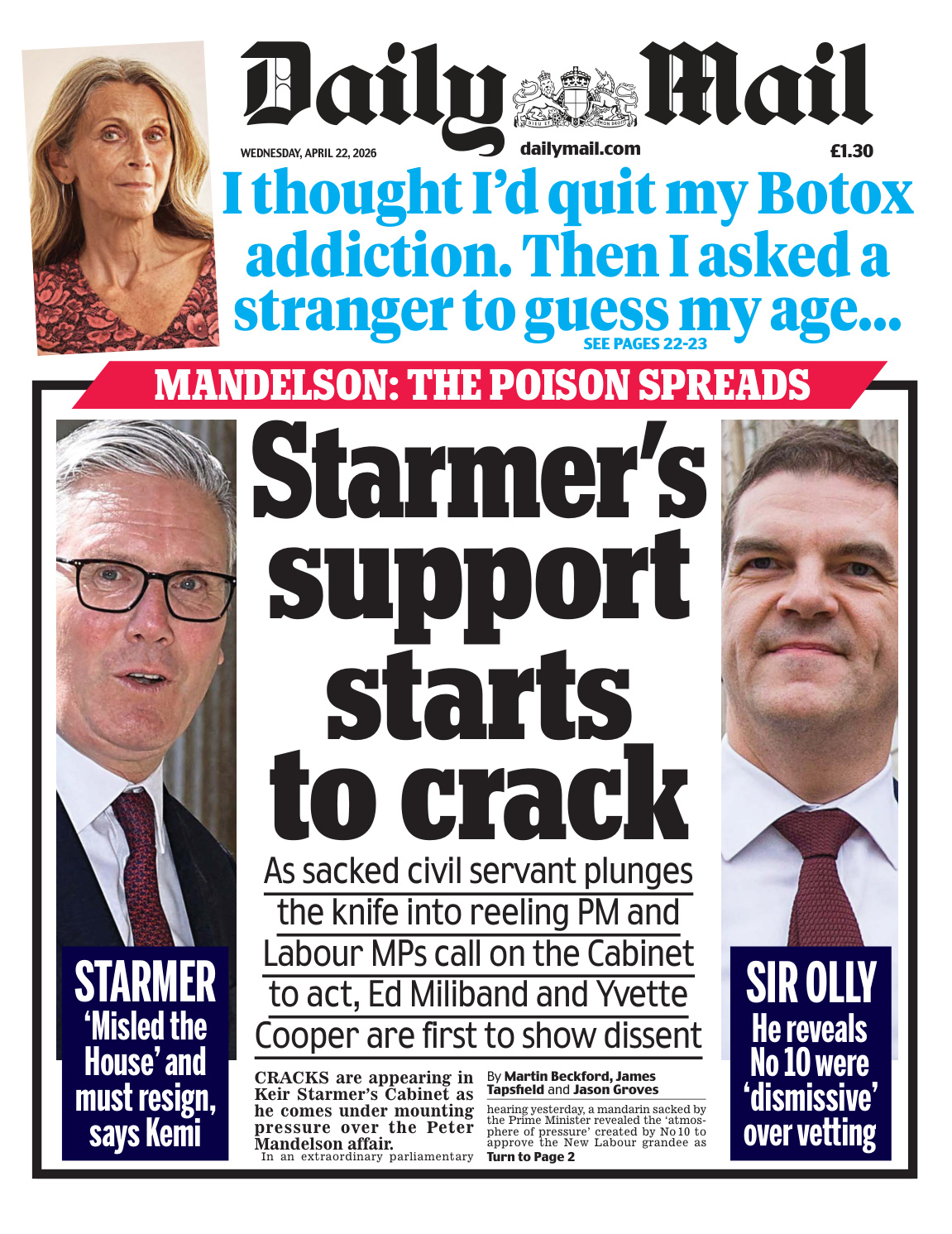 Daily Mail 22 April 2026 Daily Mail Kitap Kapağı