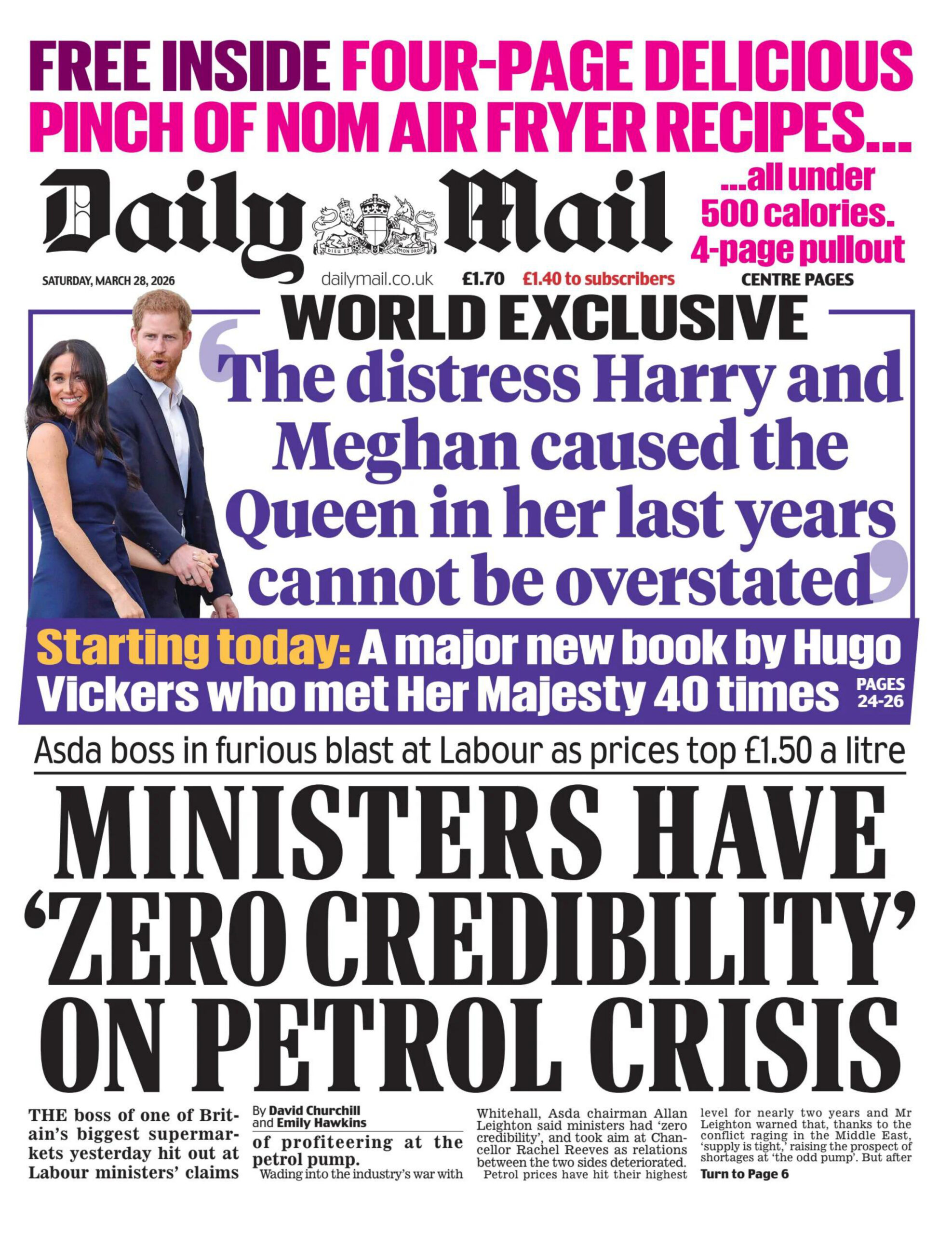 Daily Mail 28 March 2026 Daily Mail Kitap Kapağı