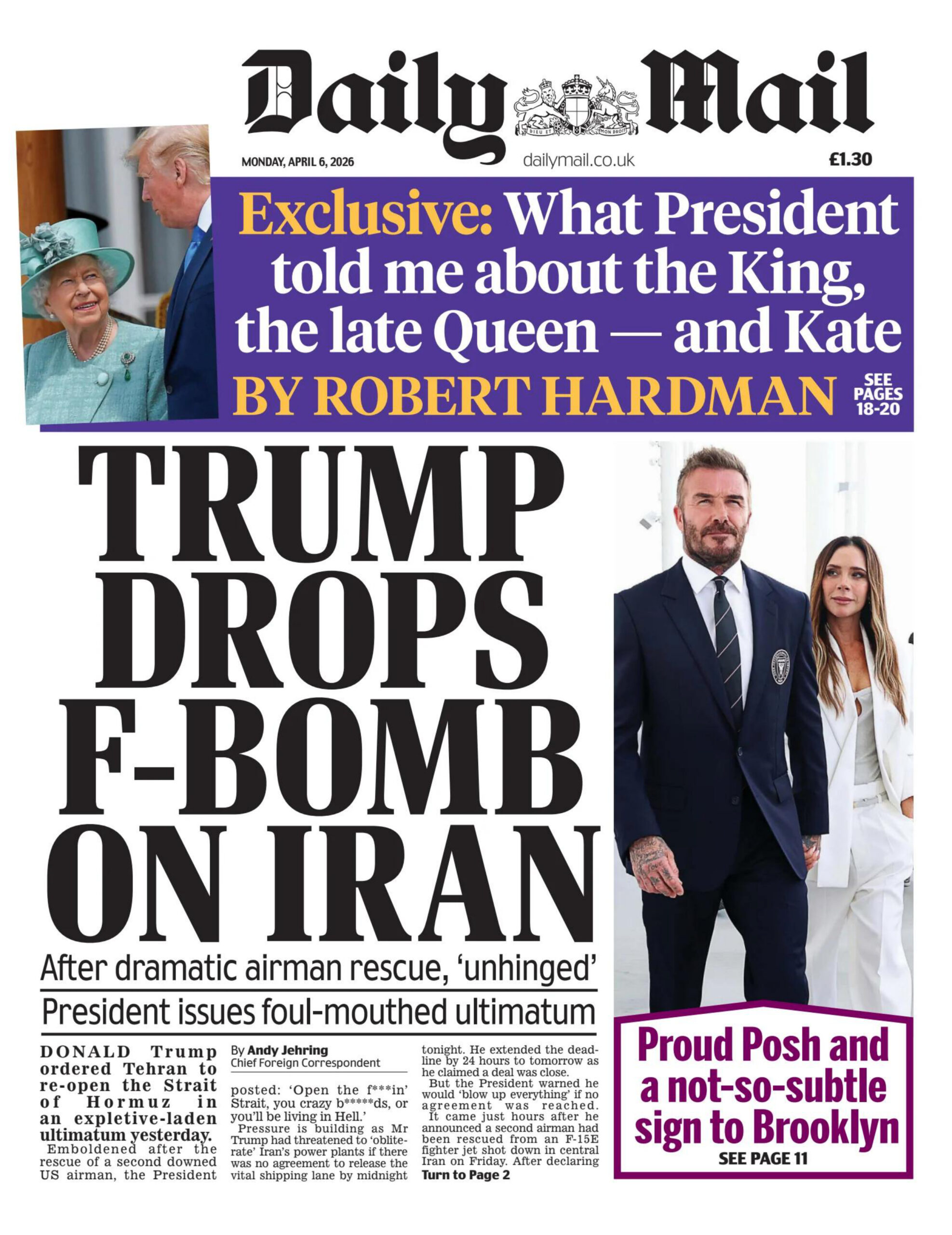Daily Mail 6 April 2026 Daily Mail Kitap Kapağı