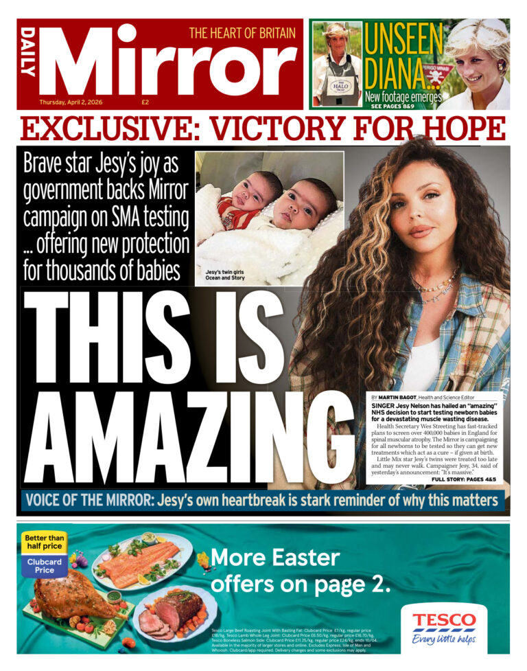 Daily Mirror April 02 2026 Daily Mirror Kitap Kapağı