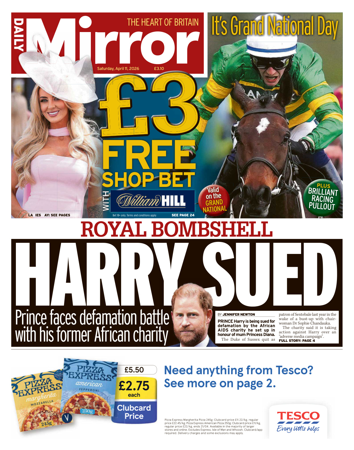 Daily Mirror April 11 2026 Daily Mirror Kitap Kapağı