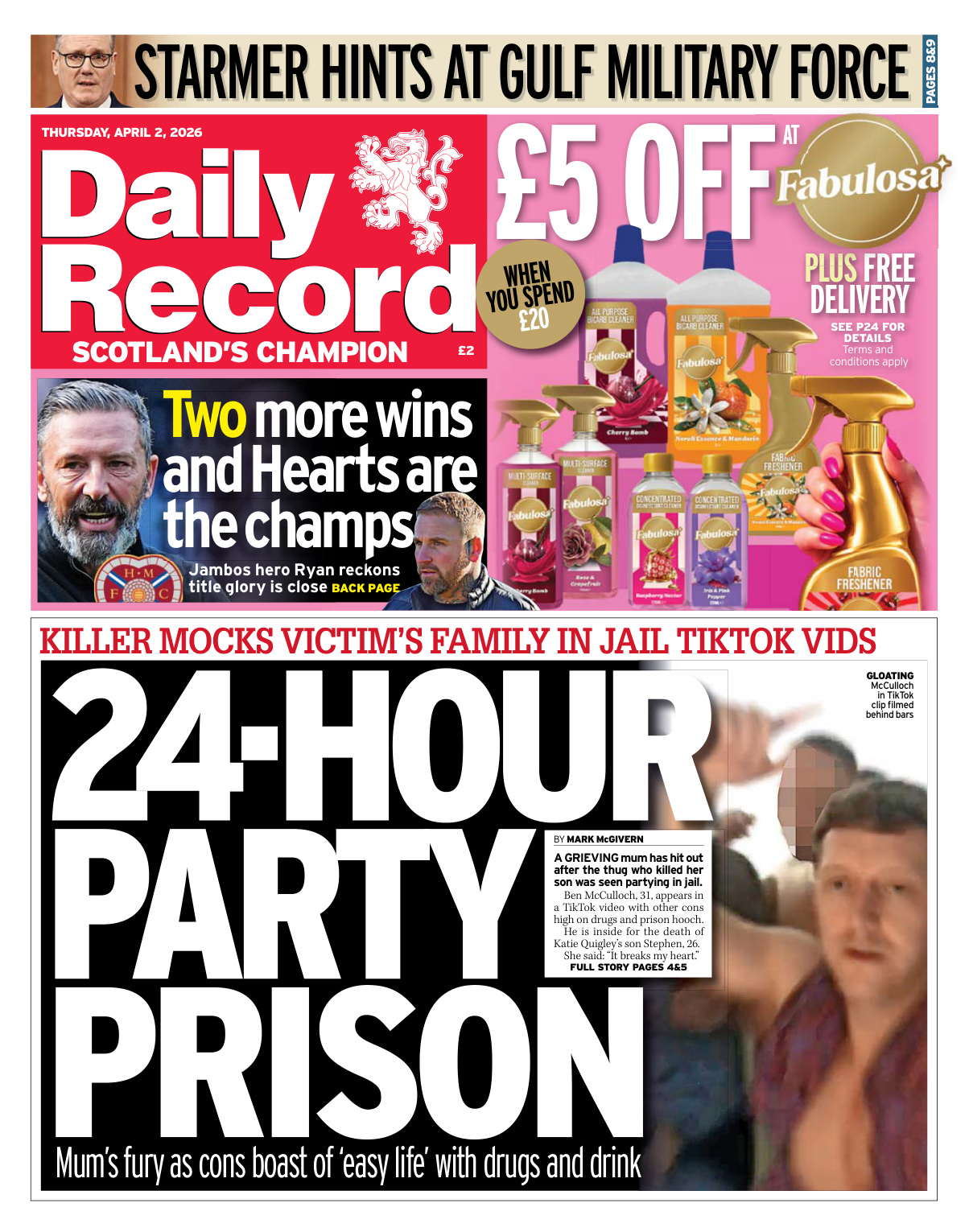 Daily Record April 02 2026 Daily Record Kitap Kapağı