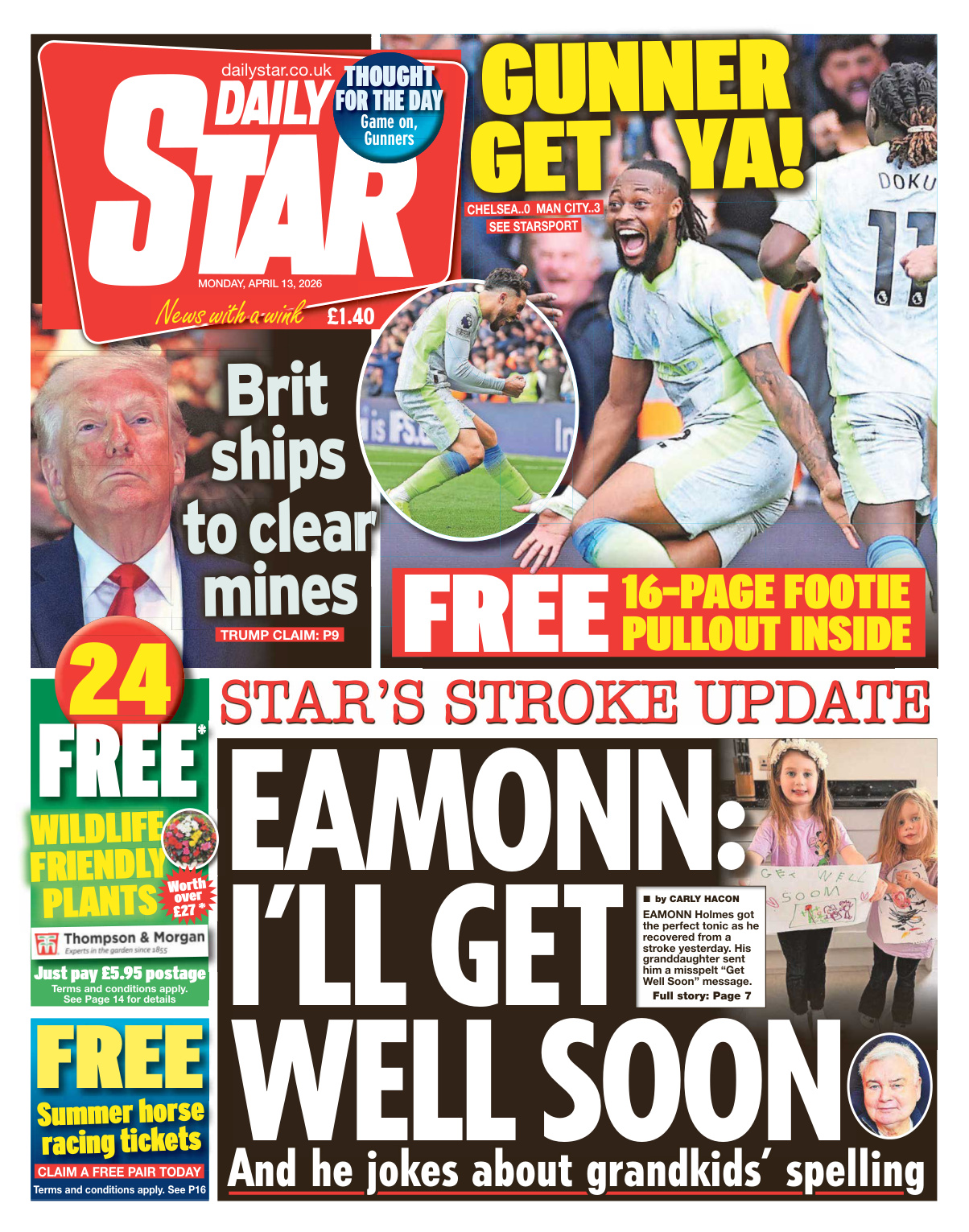 Daily Star April 13 2026 Daily Star Kitap Kapağı