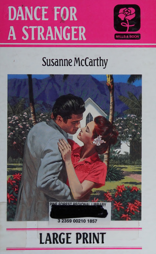 Dance for a stranger Susanne McCarthy Kitap Kapağı