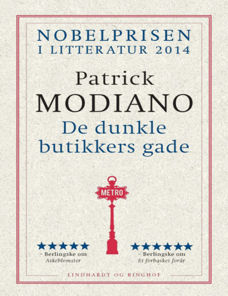 De Dunkle Butikkers Gade Danish Edition Patrick Modiano Kitap Kapağı