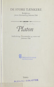 De store taenkere Platon Danish Edition Johannes Slok Kitap Kapağı