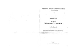 Dejiny slovenskej etnologie Slovak Edition Michal Kalavsky Kitap Kapağı