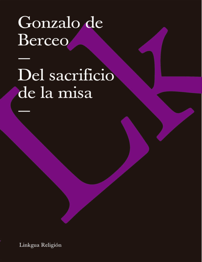 Del sacrificio de la misa Spanish Edition Gonzalo de Berceo Kitap Kapağı