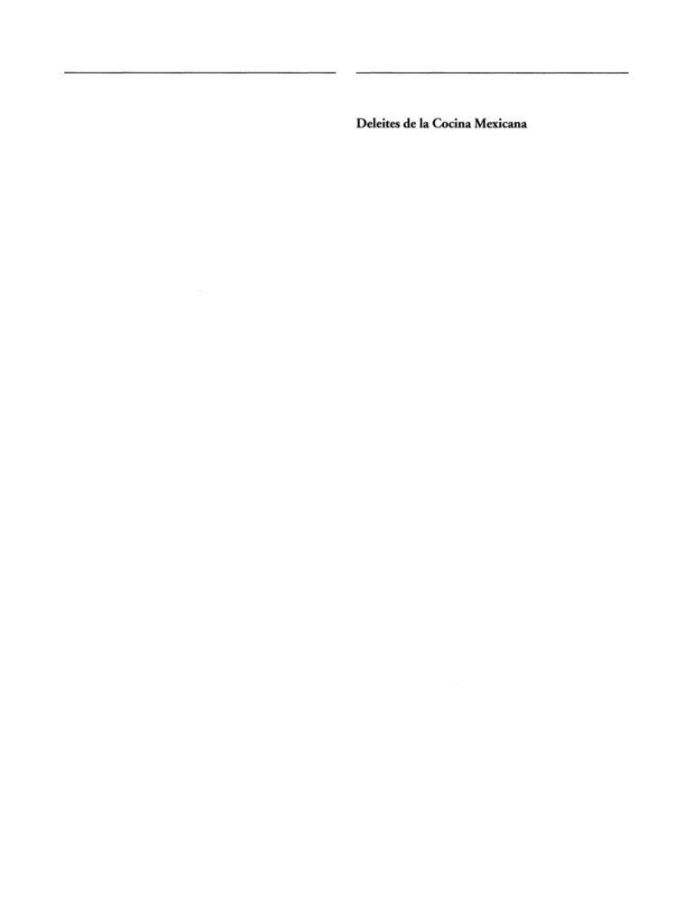 Deleites de la Cocina Mexicana Spanish Edition Maria Luisa Urdaneta Kitap Kapağı