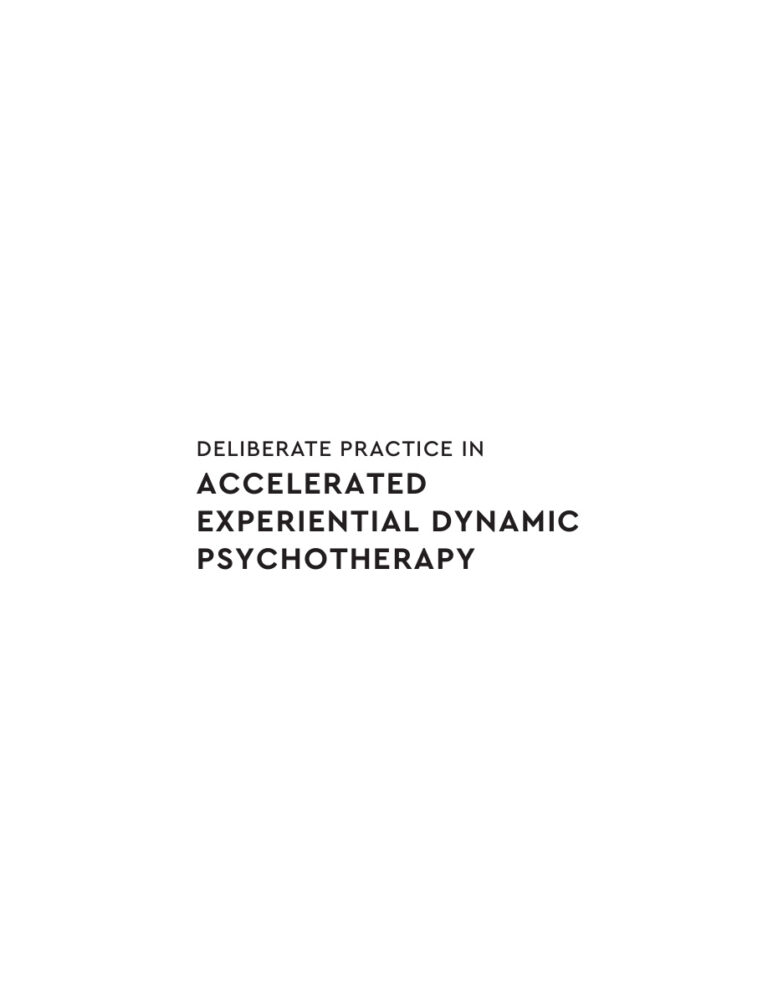 Deliberate Practice in Accelerated Experiential Dynamic Psychotherapy Natasha Prenn Kitap Kapağı