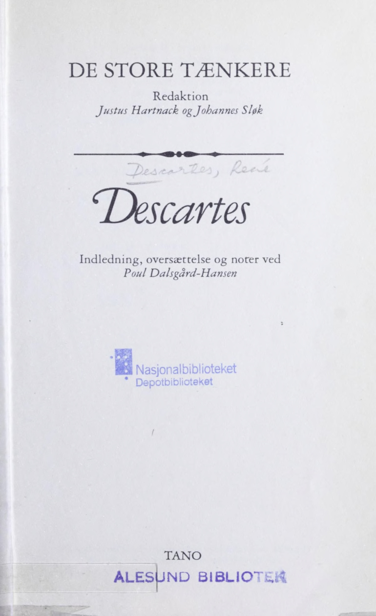 Descartes PDF Download
