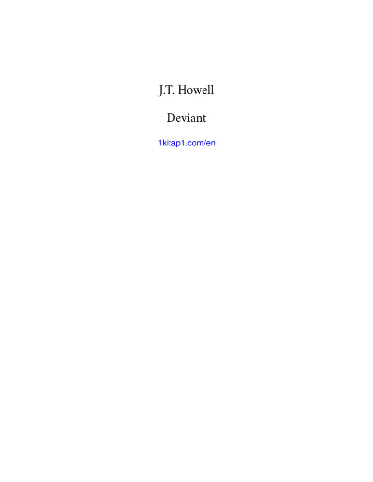 Deviant JT Howell Kitap Kapağı