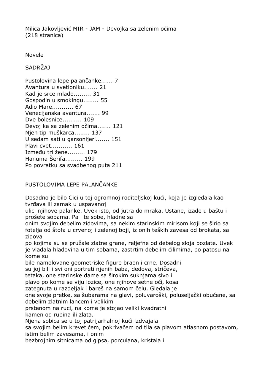 Devojka sa zelenim očima PDF Download