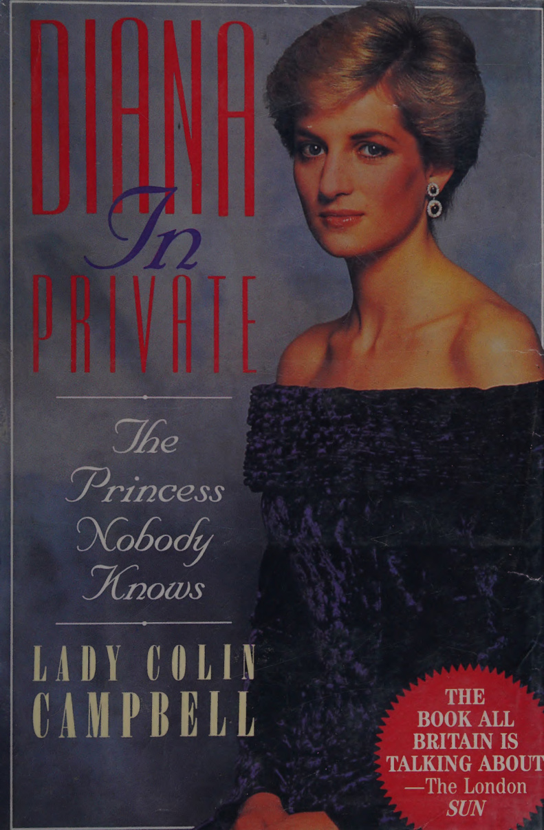 Diana in private the princess nobody knows Lady Colin Campbell Kitap Kapağı