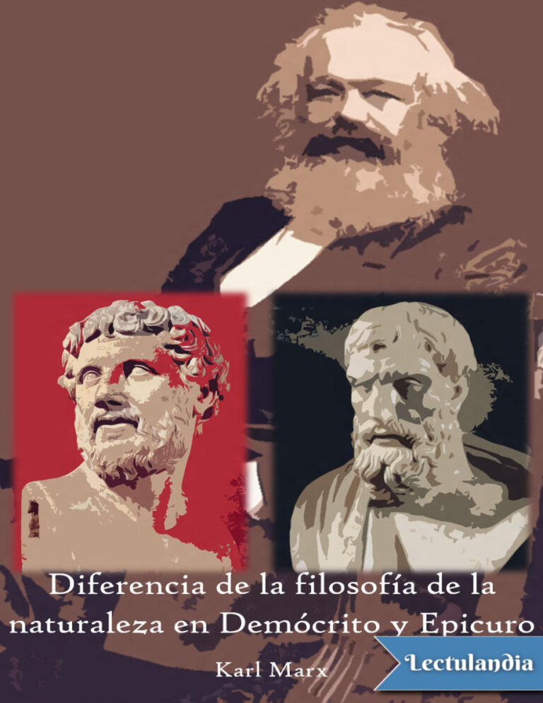 Diferencia de la filosofia de la naturaleza en Democrito y Epicuro Spanish Edition Karl Marx Kitap Kapağı