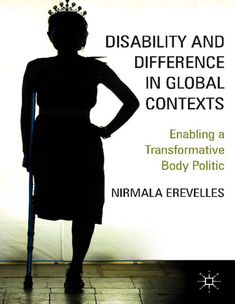 Disability and Difference in Global Contexts Nirmala Erevelles Kitap Kapağı