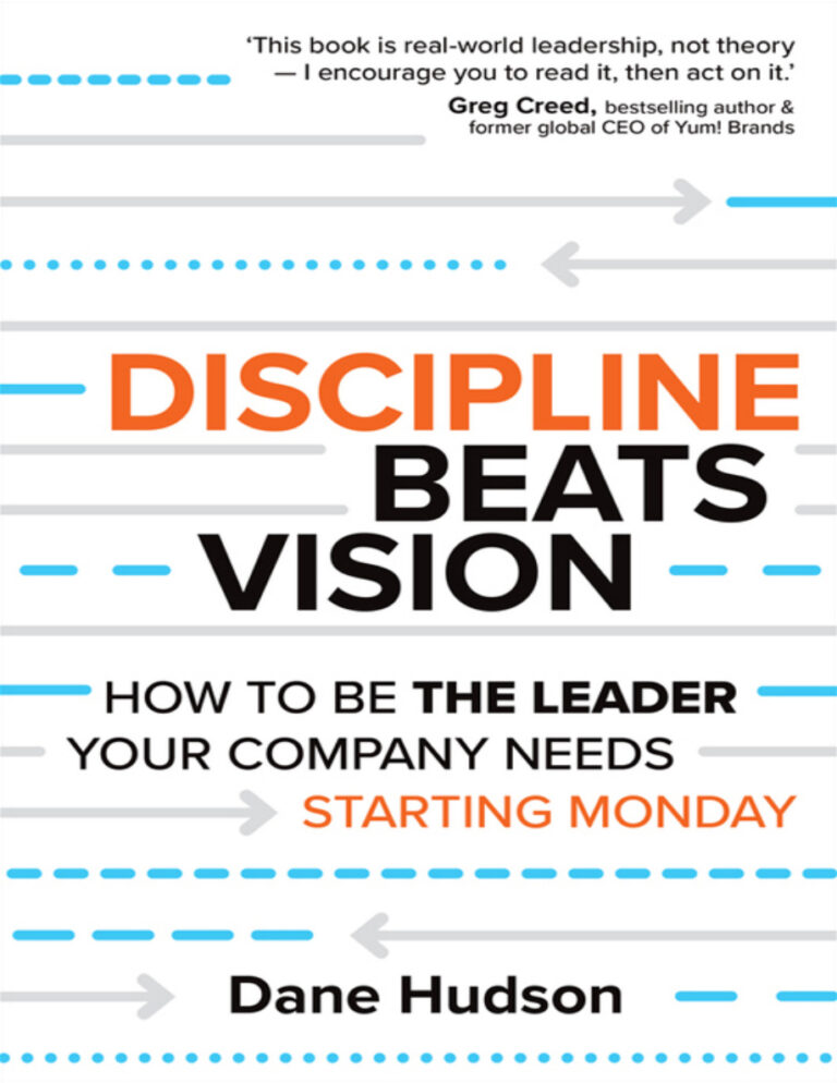 Discipline Beats Vision Dane Hudson Kitap Kapağı