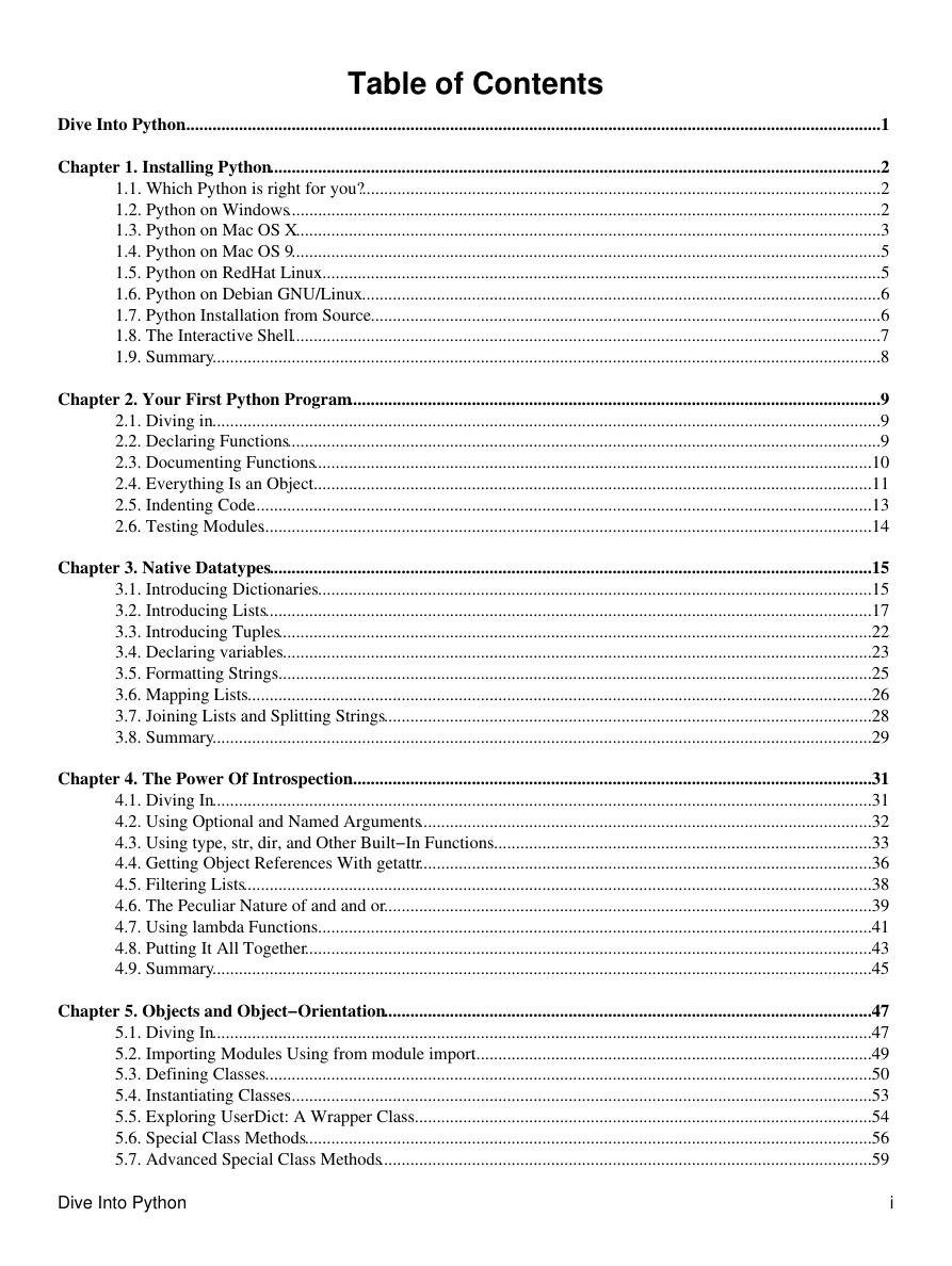 Dive into Python PDF Download