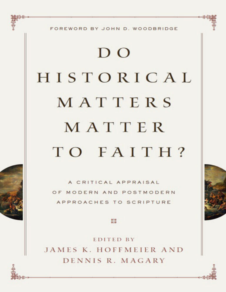 Do Historical Matters Matter to Faith Darrell L Bock Kitap Kapağı