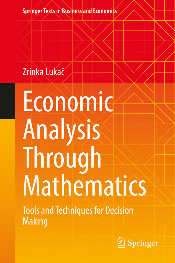 Economic Analysis Through Mathematics Zrinka Lukac Kitap Kapağı