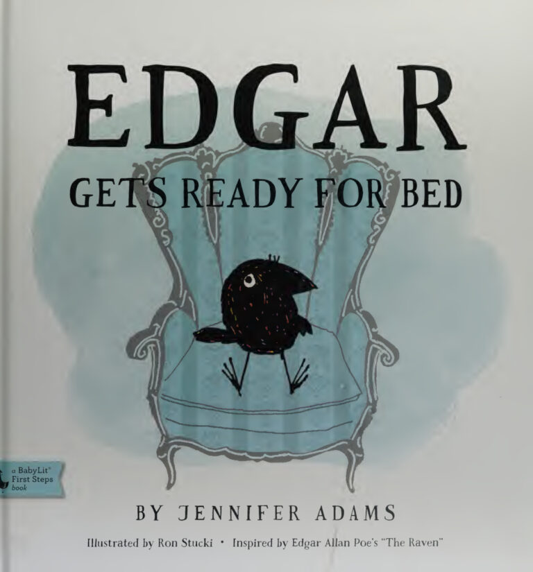Edgar Gets Ready for Bed Jennifer Adams Kitap Kapağı