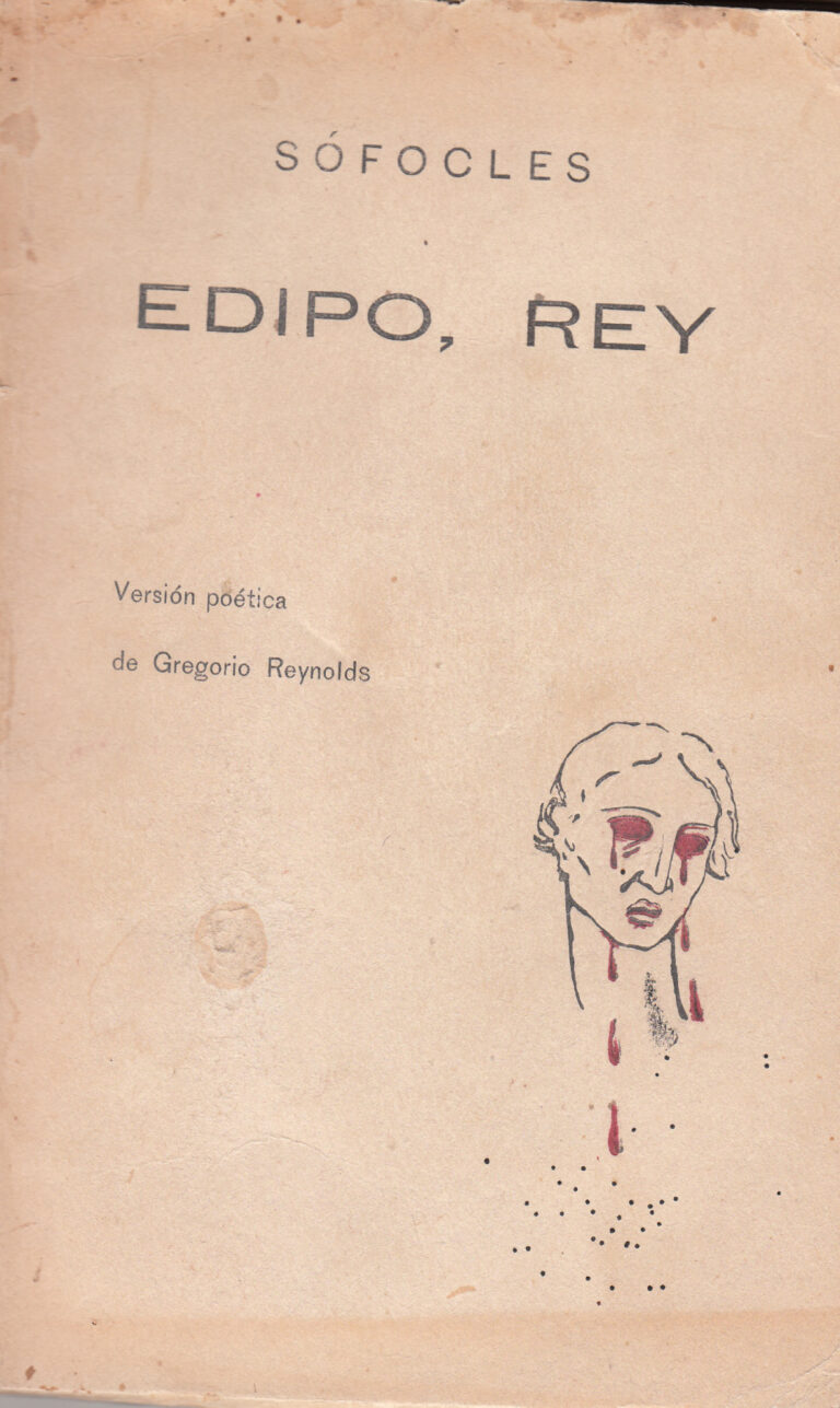 Edipo Rey Spanish Edition Sofocles ed Greogorio Reynolds Kitap Kapağı
