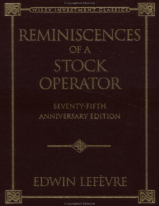 Edwin LeFevre Reminiscences of a Stock Operator EN Kitap Kapağı