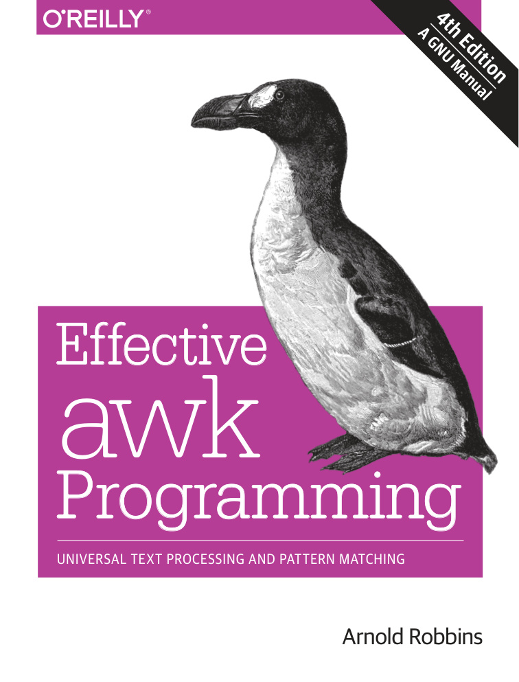 Effective awk Programming Universal Kitap Kapağı