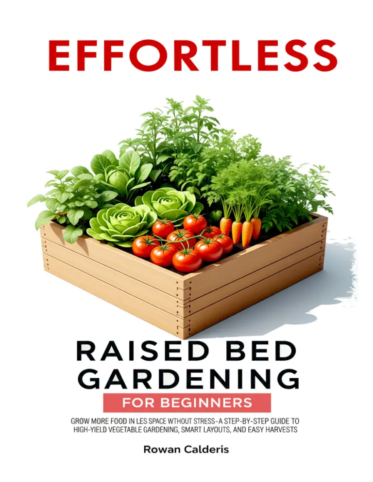 Effortless Raised Bed Gardening Rowan Calderis Kitap Kapağı