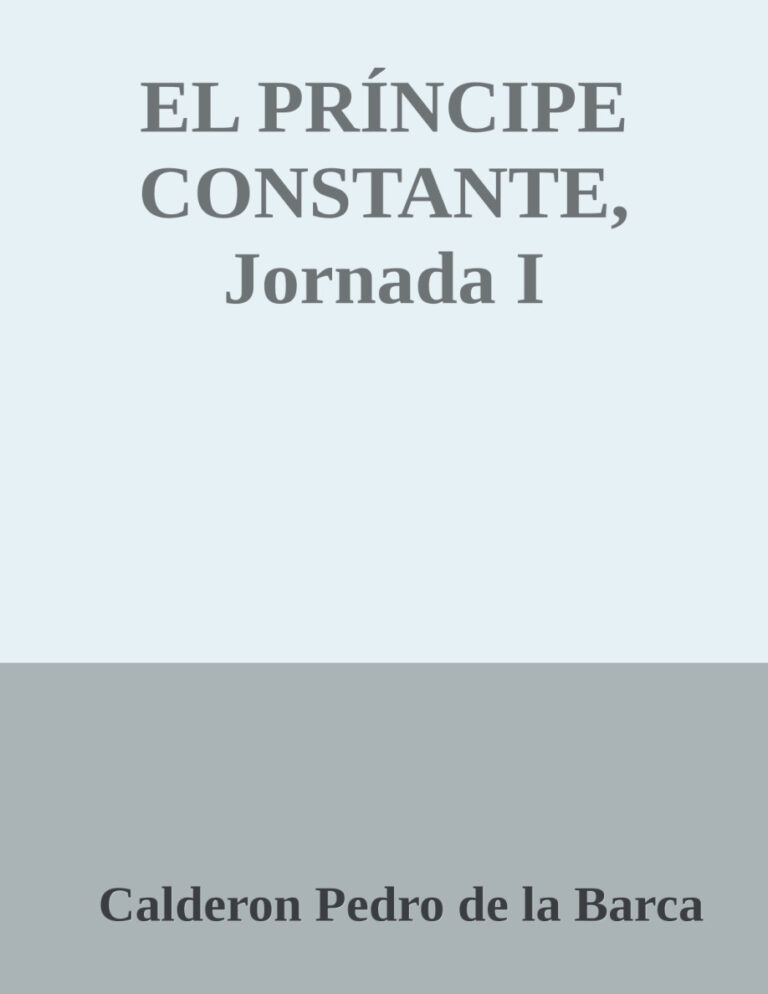 El Principe Constante Spanish Edition Calderon Pedro de la Barca Kitap Kapağı