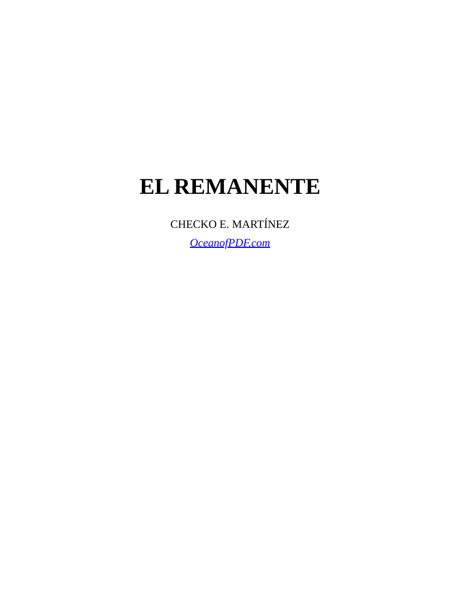 El Remanente PDF Download