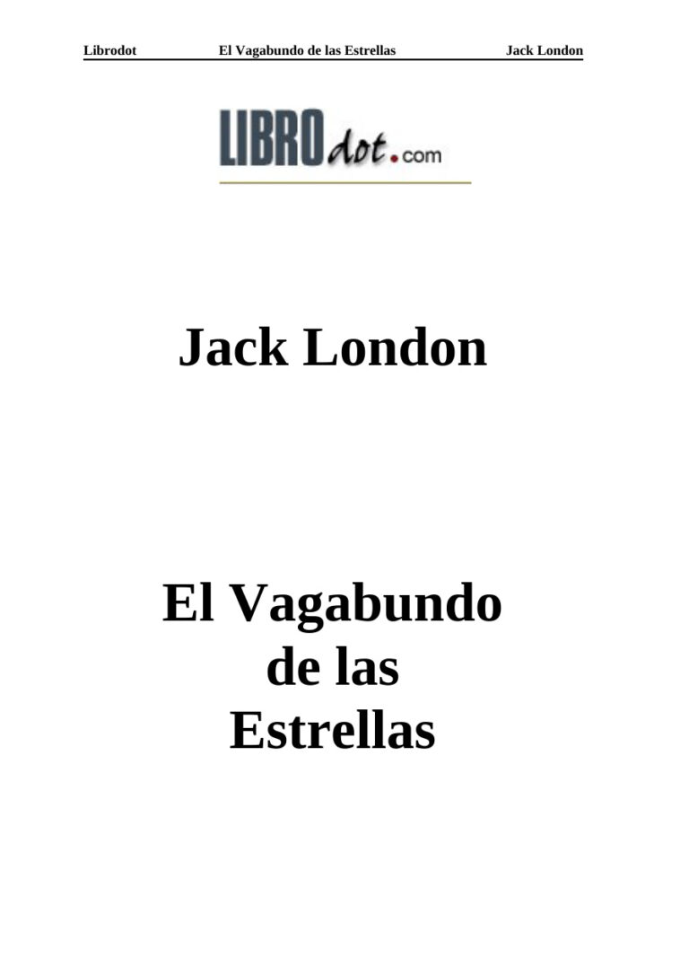 El Vagabundo De Las Estrellas Spanish Edition London Jack Kitap Kapağı