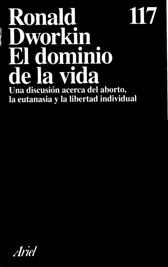 El dominio de la vida Spanish Edition R M Dworkin Kitap Kapağı