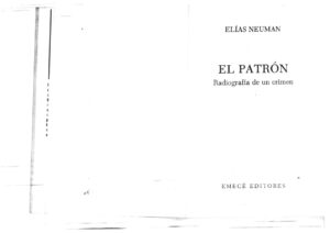 El patron Spanish Edition Elias Neuman Kitap Kapağı