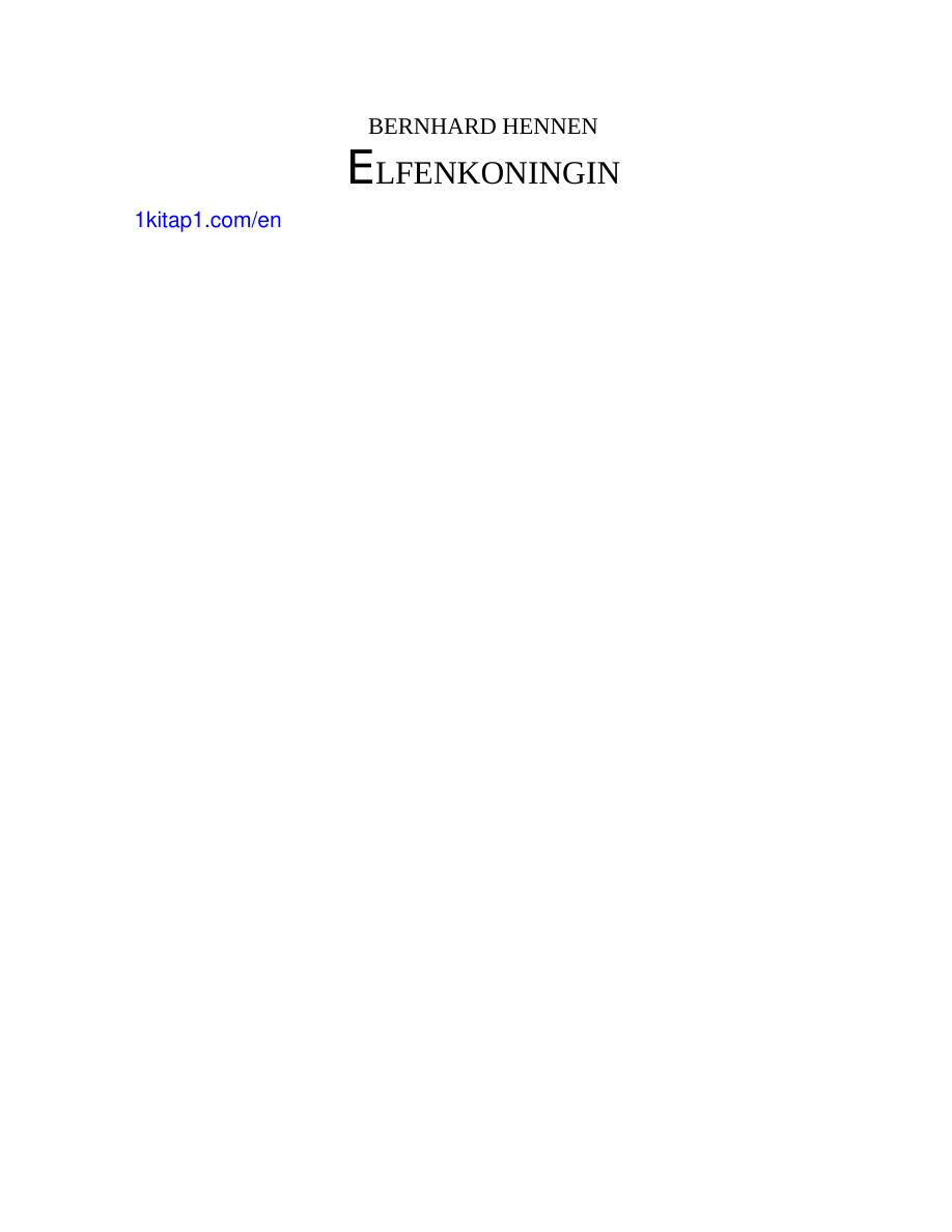 Elfenkoningin Dutch Edition Bernhard Hennen Kitap Kapağı