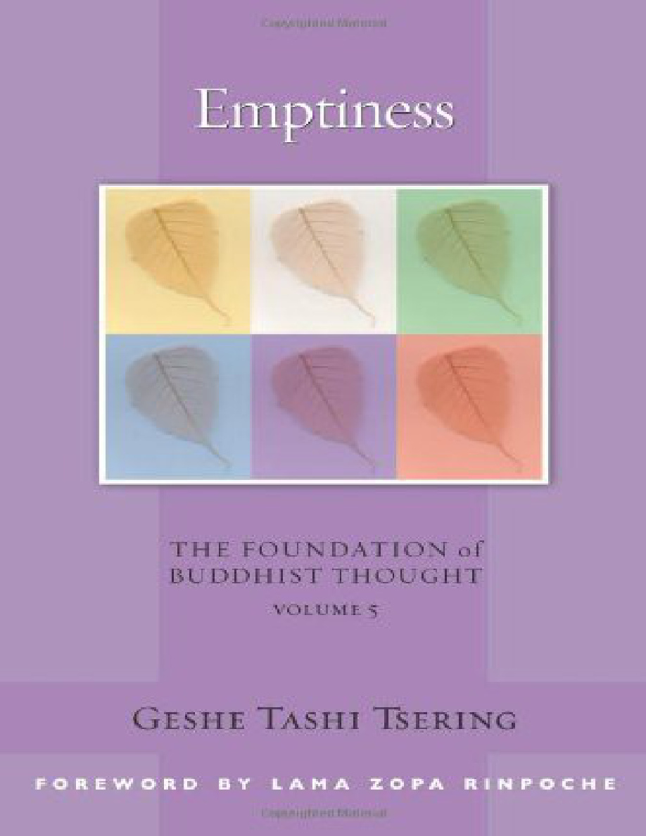 Emptiness The foundation of Buddhist Thought Geshe Tashi Tsering Kitap Kapağı