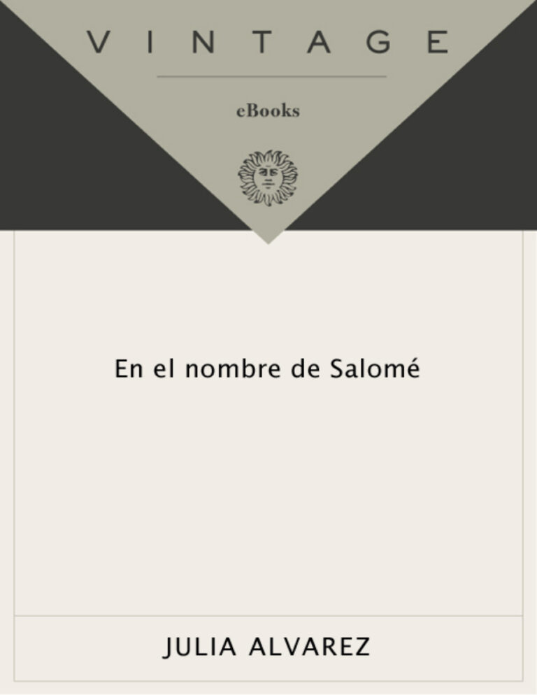 En el nombre de Salome Spanish Edition Julia Alvarez Kitap Kapağı
