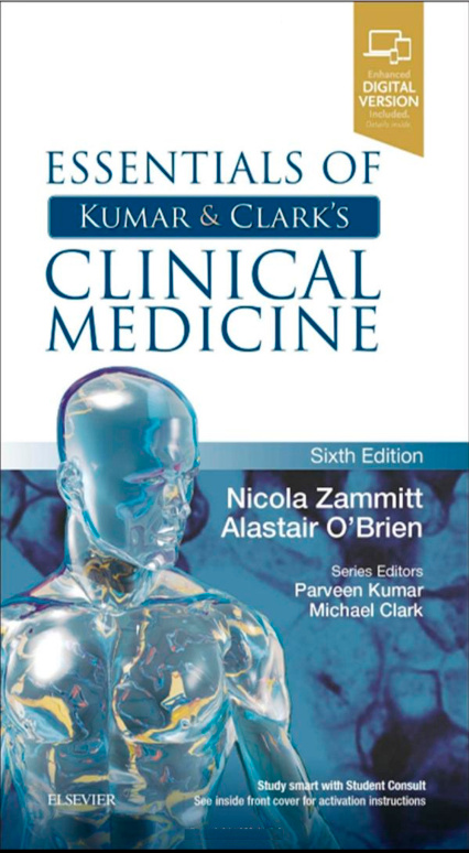 Essentials of Kumar and Clarks Clinical Medicine, 6th Edition Nicola Kitap Kapağı