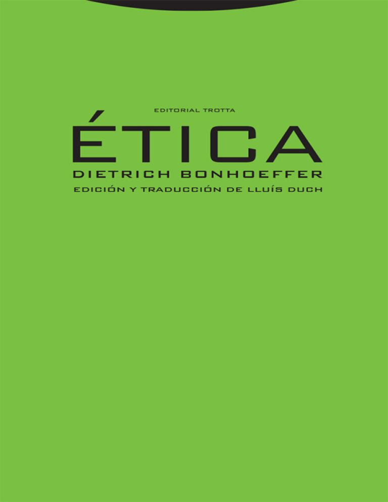 Etica Spanish Edition Dietrich Bonhoeffer Kitap Kapağı