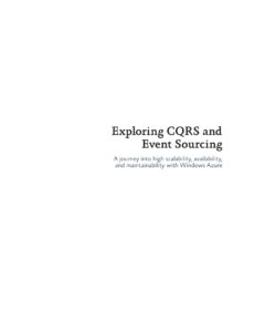 Exploring CQRS and Event Sourcing Kitap Kapağı