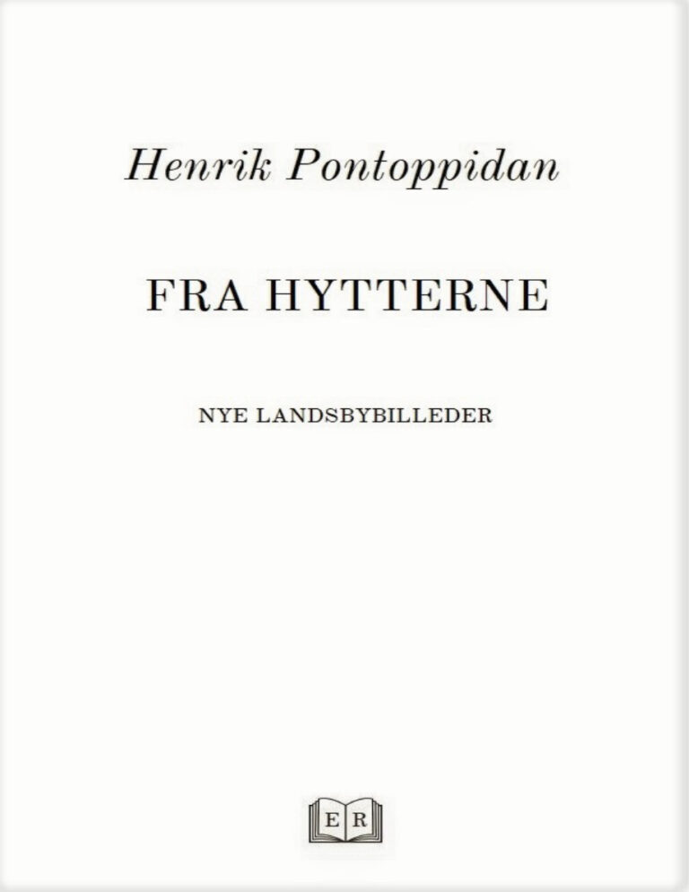 FRA HYTTERNE Danish Edition Henrik Pontoppidan Kitap Kapağı