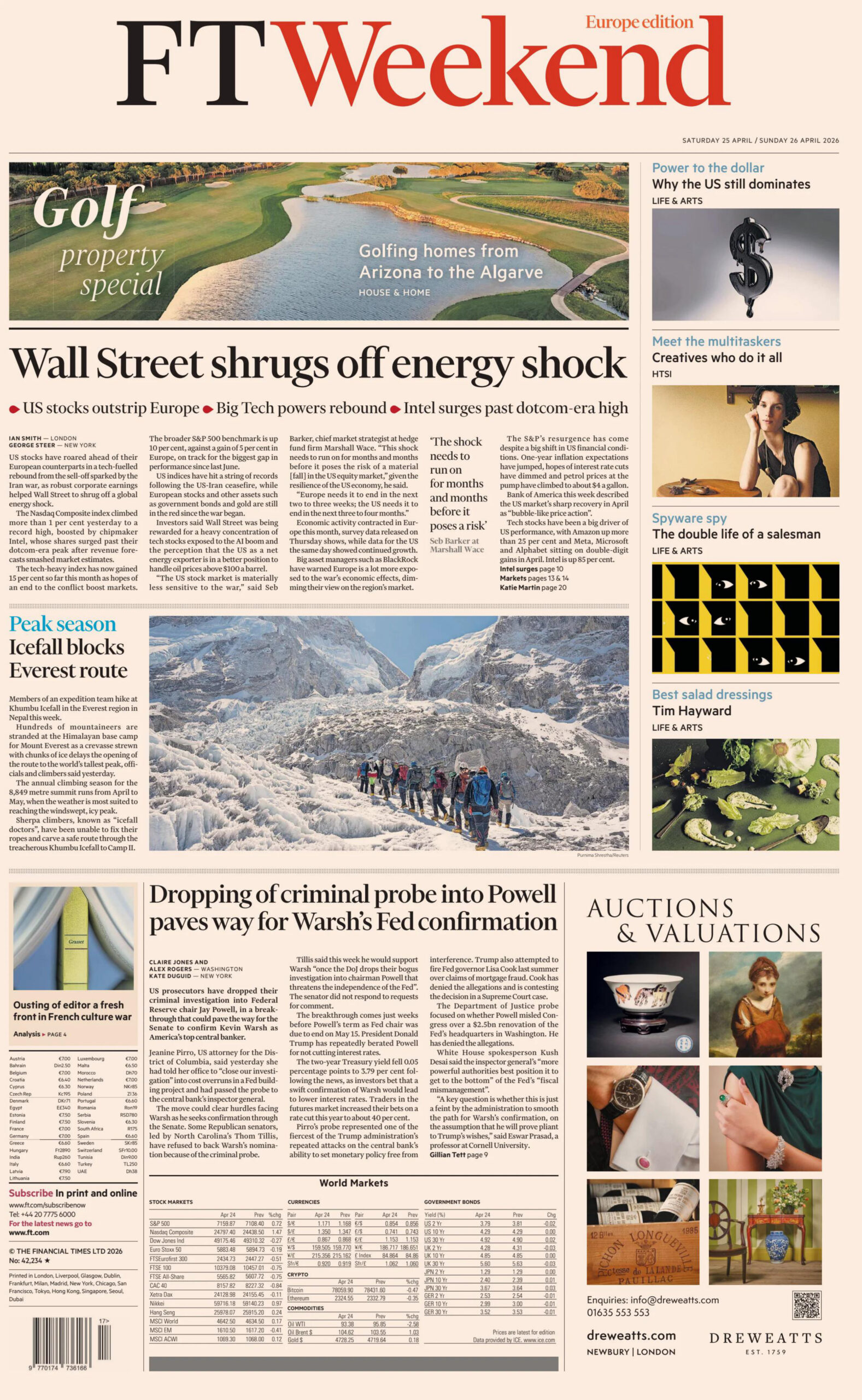 FT Weekend Europe - 25/26 April 2026 PDF Download