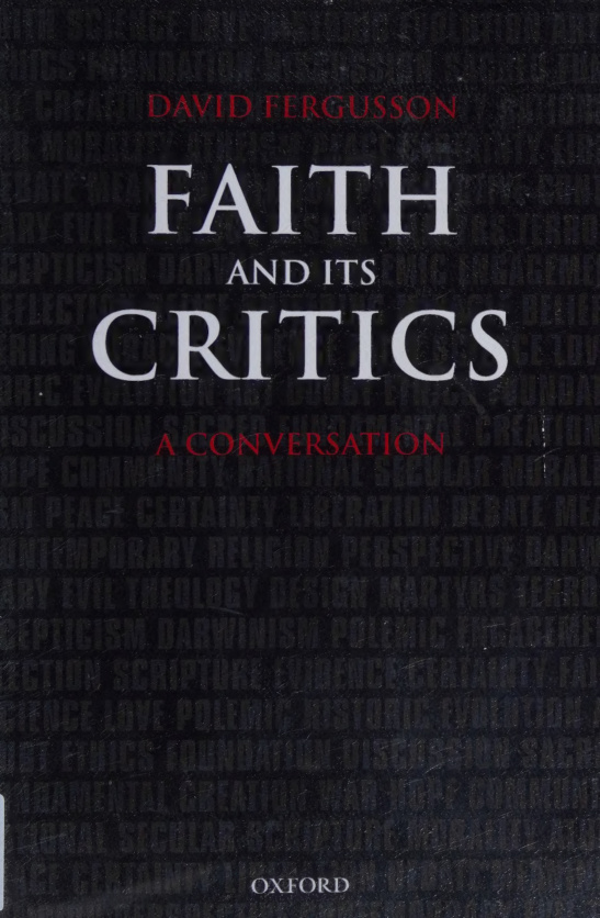 Faith and Its Critics A Conversation David Fergusson Kitap Kapağı