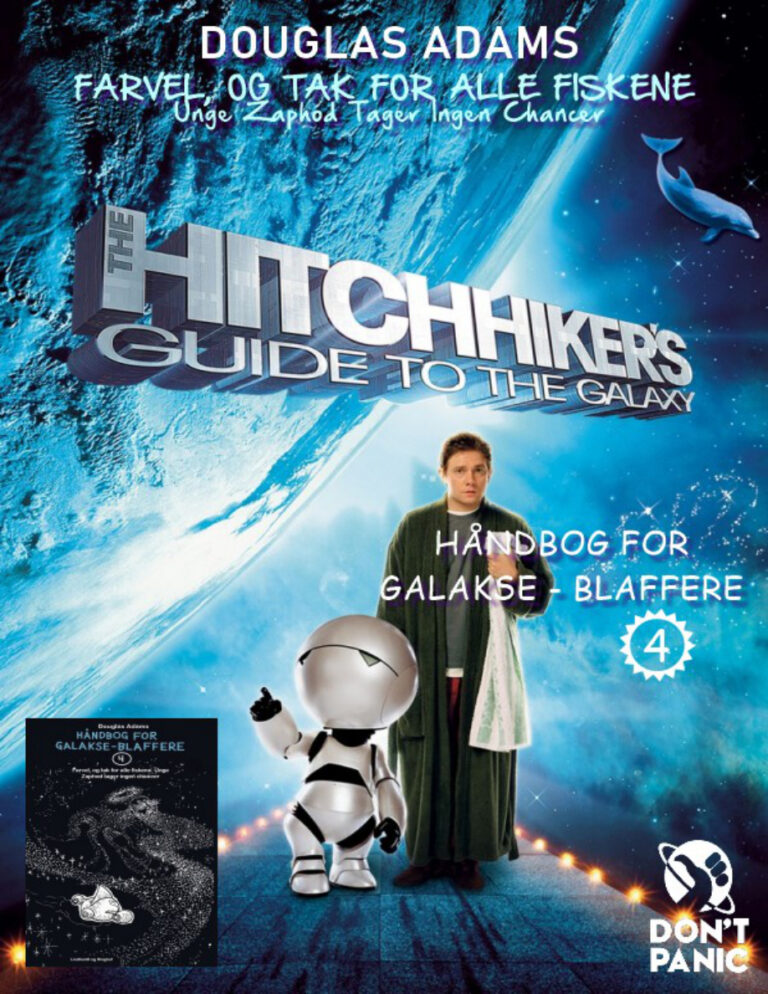 Farvel Og Tak for Alle Fiskene Unge Zaphod Tager Ingen Chancer Danish Edition Douglas Adams Kitap Kapağı