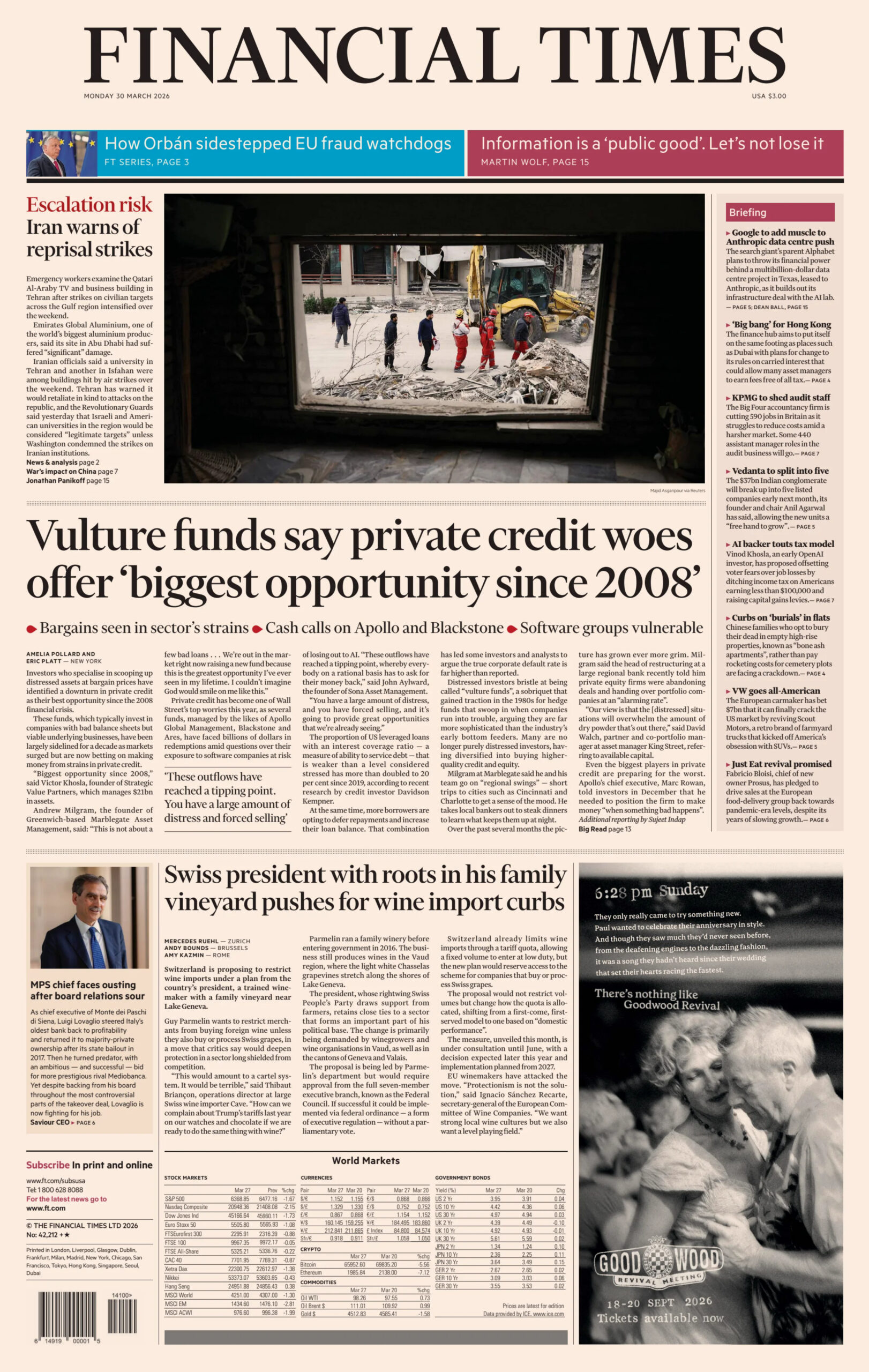 Financial Times USA 30 March 2026 PDF Download