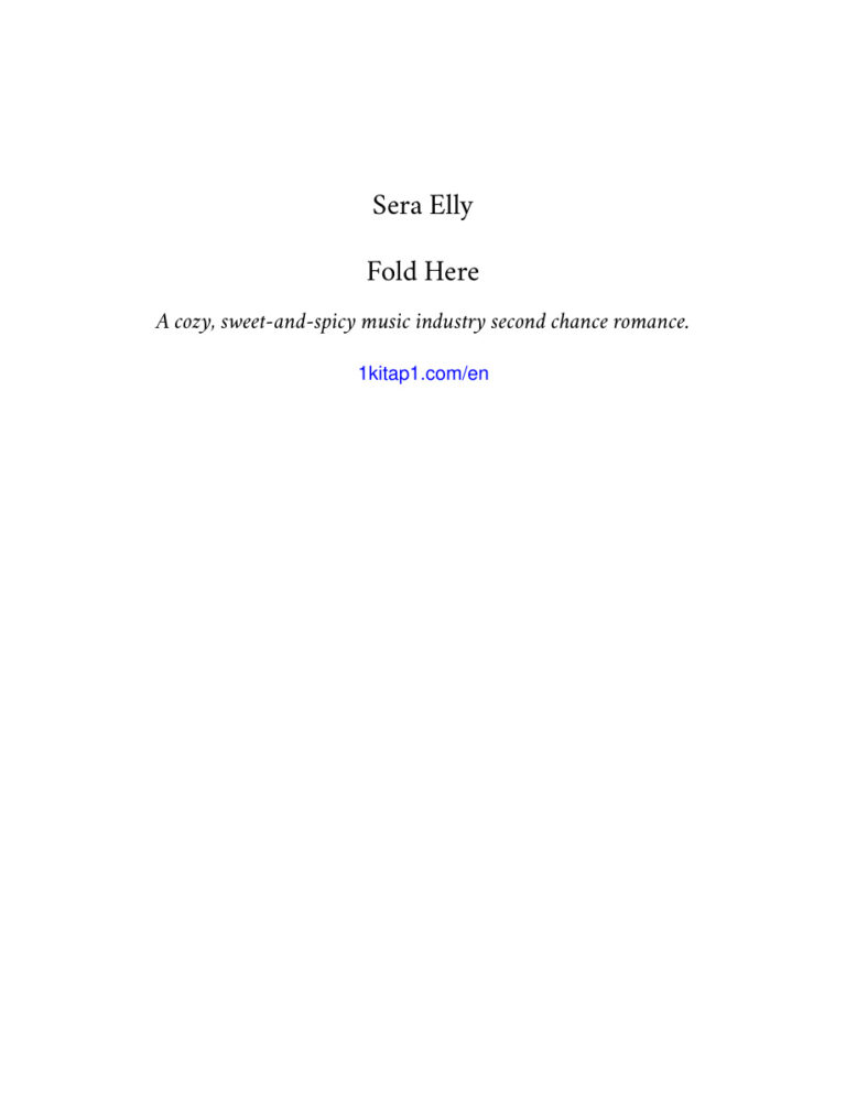 Fold here Sera Elly Kitap Kapağı