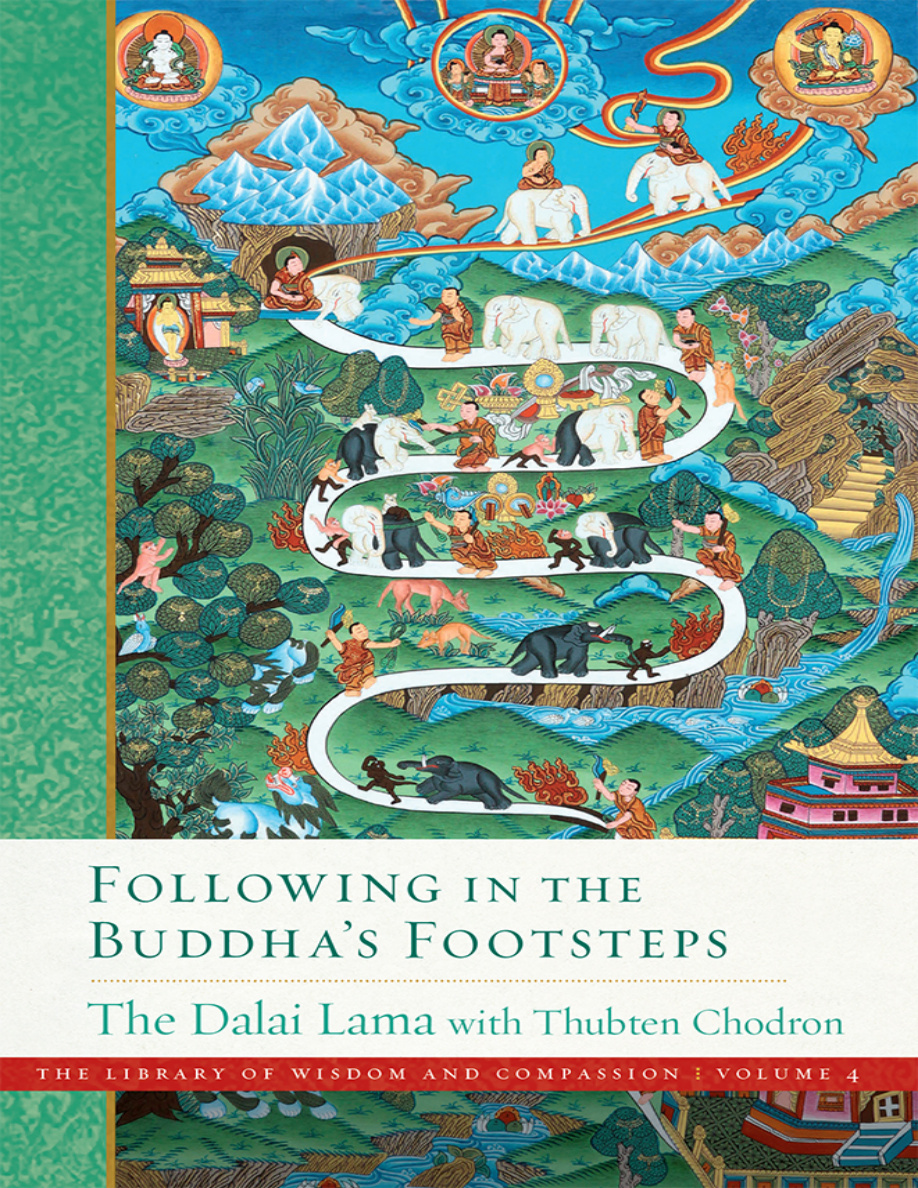 Following in the buddhas footsteps Tenzin Gyatso Kitap Kapağı
