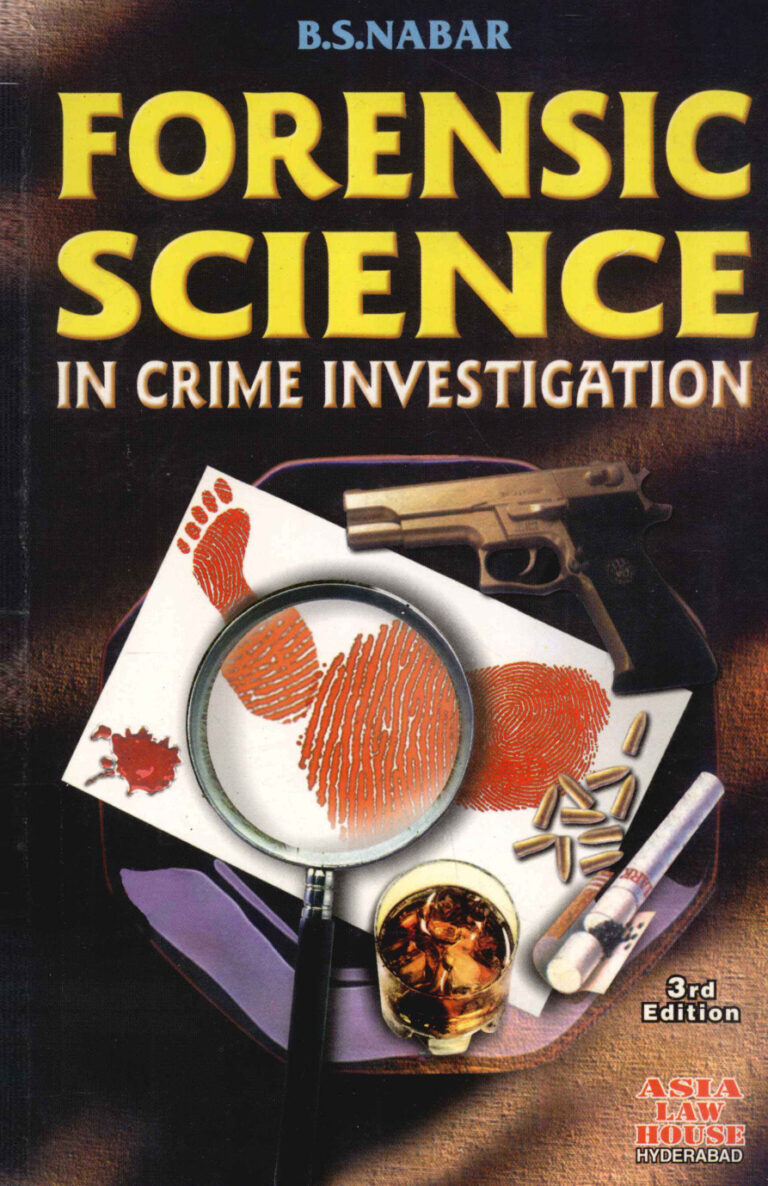 Forensic Science In Crime Investigation BS Nabar Kitap Kapağı