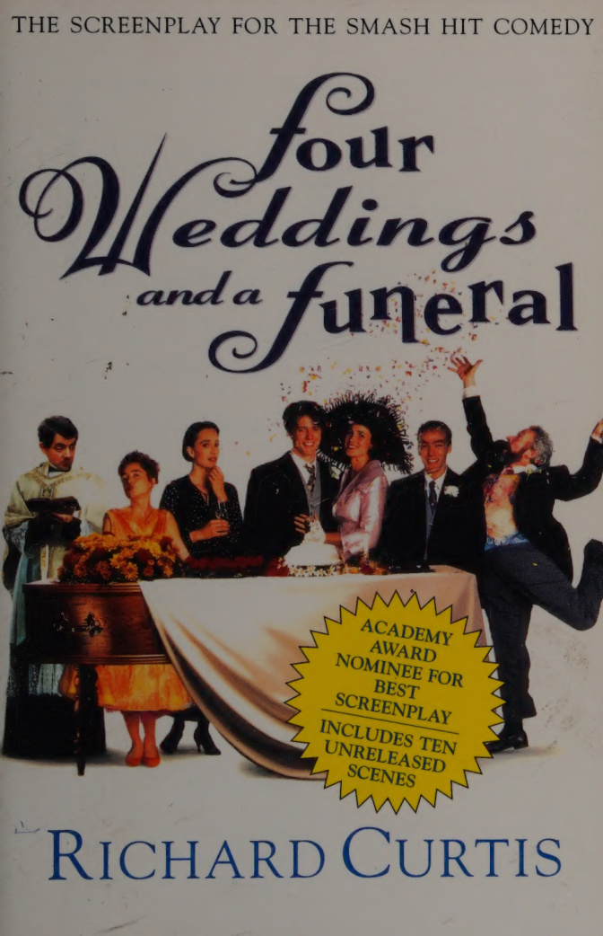 Four Weddings and a Funeral The Screenplay Richard Curtis Kitap Kapağı