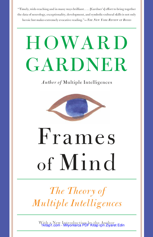 Frames of Mind The Theory of Multiple Intelligence 240630 Kitap Kapağı